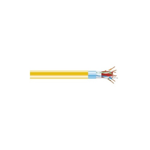 Black Box Cat6a 650-mhz Solid Ethernet Bulk Cable - Shielded (f/utp), Cmr Pvc, Yellow, 1000-ft. (304.8-m) Spool (C6ABC50SYL1000)