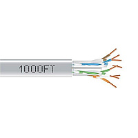 Black Box Cat6a 650-mhz Solid Ethernet Bulk Cable - Unshielded (utp), Cmp Plenum, Gray, 1000-ft. (304.8-m) Spool, Gsa, Taa (C6ABC51GY1000)