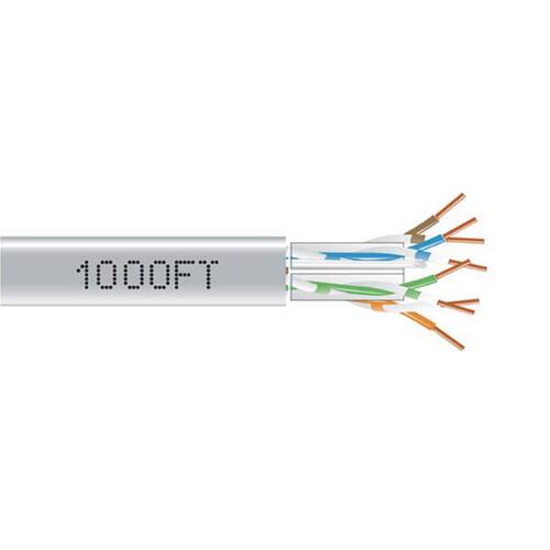 Black Box Cat6a 650-mhz Solid Ethernet Bulk Cable - Unshielded (utp), Cmp Plenum, Gray, 1000-ft. (304.8-m) Spool, Gsa, Taa (C6ABC51GY1000)