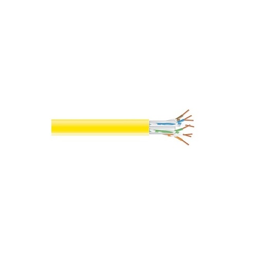 Black Box Cat6a 650-mhz Solid Ethernet Bulk Cable - Unshielded (utp), Cmp Plenum, Yellow, 1000-ft. (304.8-m) Spool, Gsa, Taa (C6ABC51YL1000)