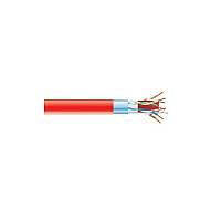 Black Box Cat6a 650-mhz Solid Ethernet Bulk Cable - Shielded (f/utp), Cmp Plenum, Red, 1000-ft. (304.8-m) Spool, Gsa, Taa (C6ABC51SRD1000)