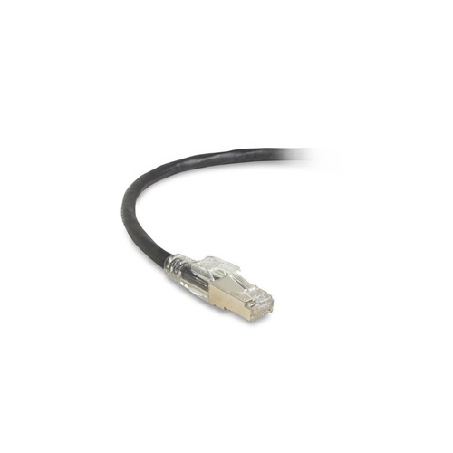 Black Box Cat6a 650-mhz Locking Snagless Stranded Ethernet Patch Cable-shielded(s/ftp), Cm Pvc (rj45 M/m), Black, 15-ft. (4.6-m) (C6APC80SBK15)