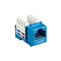 Black Box Cat6 Keystone Jack - Unshielded, Rj45, Blue (CAT6JBL)