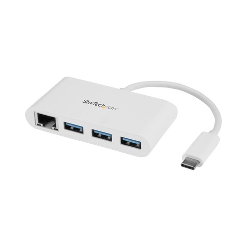 StarTech Hub Usb C 3 Port Gbe - C To A - Usb 3.0 (HB30C3A1GEA)