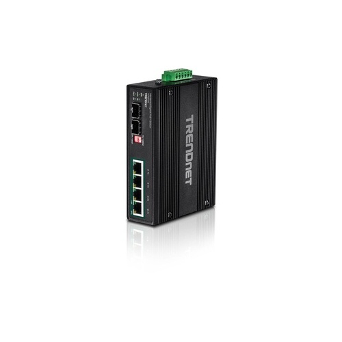 Trendnet 6-port Hardened Industrial Gigabit Poe+ Switch /w 2 Sfp (boost Voltage From 12/24/48/vdc To 55vdc) (TIPG62B)