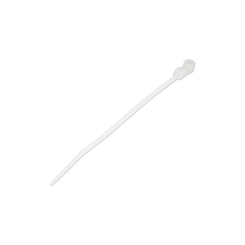 StarTech 4" Cable Ties W/ Mounting Hole, 100 Pack (CBMZTS10N4)