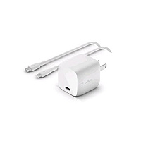 Belkin 30w Usbc Chgr,gan,1m Pvc C-ltg Cbl,wht (WCH001DQ1MWHB5)