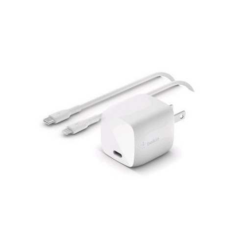 Belkin 30w Usbc Chgr,gan,1m Pvc C-ltg Cbl,wht (WCH001DQ1MWHB5)