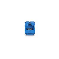 Black Box Cat6 Keystone Jack - Unshielded, 110 Punchdown Type, Taa, Blue, Gsa, Taa (FMT630R3)