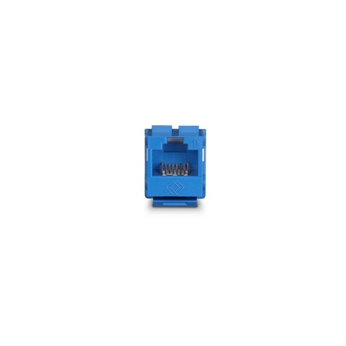 Black Box Cat6 Keystone Jack - Unshielded, 110 Punchdown Type, Taa, Blue, Gsa, Taa (FMT630R3)