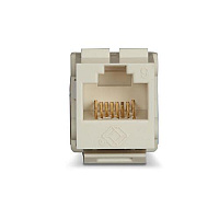 Black Box Cat6 Keystone Jack - Unshielded, 110 Punchdown Type, Taa, Office White, Gsa, Taa (FMT635R3)