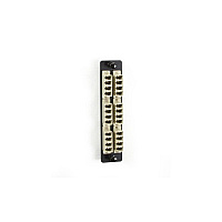 Black Box High-density Multimode Fiber Adapter Panel - Ceramic Sleeve, (12) Lc Duplex, Beige, Gsa, Taa (JPM467BR2)