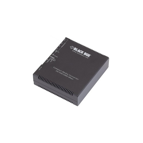 Black Box Gigabit Ethernet (1000-mbps) Media Converter - (2) 10/100/1000-mbps Copper To 100/1000-mbps Fiber Sfp, Gsa, Taa (LGC5150A)