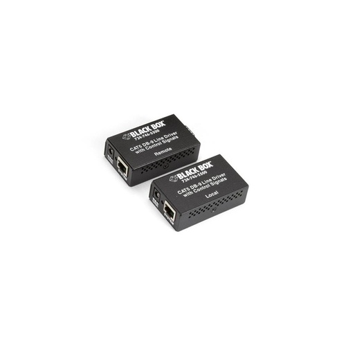 Black Box Async Rs232 Extender Over Catx - Db9 With Control Signals To Terminal Block, 220v, Gsa, Taa (ME890AER2)
