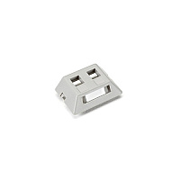Black Box Modular Furniture Wallplate - 2-port, Gray, Gsa, Taa (WPT461MF)