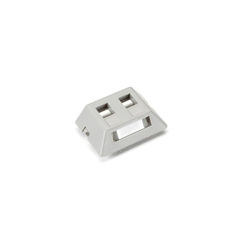 Black Box Modular Furniture Wallplate - 2-port, Gray, Gsa, Taa (WPT461MF)