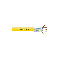Black Box Cat6 550-mhz Solid Ethernet Bulk Cable - Unshielded (utp), Cmr Pvc, Yellow, 1000-ft. (304.8-m) Pull-box, Gsa, Taa (EYN872APB1000)