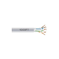 Black Box Cat6 550-mhz Solid Ethernet Bulk Cable - Unshielded (utp), Cmr Pvc, Gray, 1000-ft. (304.8-m) Pull-box, Gsa, Taa (EYN876APB1000)