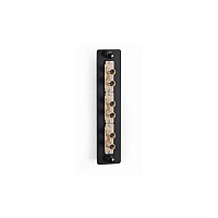 Black Box Low-density Multimode Fiber Adapter Panel - Ceramic Sleeve, (3) St Duplex, Beige, Gsa, Taa (JPM450B)