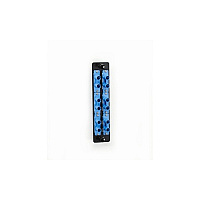 Black Box High-density Single-mode Fiber Adapter Panel - Ceramic Sleeve, (6) St Duplex, Blue, Gsa, Taa (JPM460C)