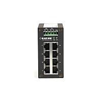 Black Box Gigabit Ethernet (1000-mbps) Hardened Temperature Switch - (8) 10/100/1000-mbps Copper Rj45, Gsa, Taa (LGH008A)