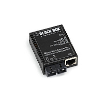 Black Box Gigabit Ethernet(1000-mbps)media Converter 10/100/1000-mbps Copper To 1000-mbps Singlemode Fiber,1310nm,12km,sc,gsa,taa (LMC4004A)