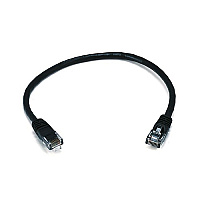 Monoprice Cat5e 24awg Utp Patch Cable_ 1ft Black (2125)
