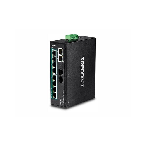 Trendnet 10-port Industrial Gigabit Poe+ Din-rail (TIPG102)