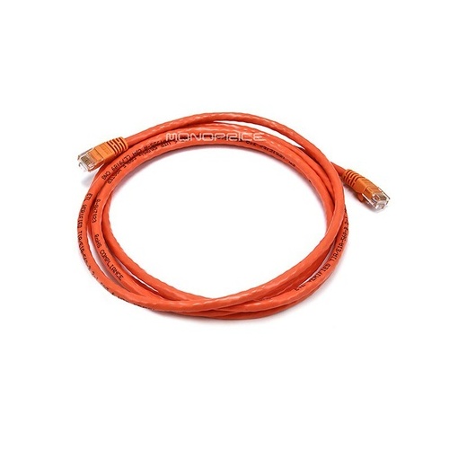 Monoprice Cat6 Copper Ethernet Cable-7ft Ornge (2380)