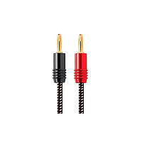 Monoprice Braided Speaker Wire W/banana Plug_ 3ft (15519)