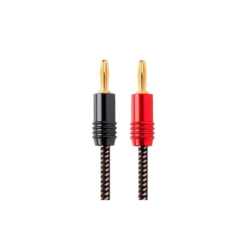 Monoprice Braided Speaker Wire W/banana Plug_ 3ft (15519)