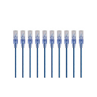 Monoprice Slim Cat6a Cable - 10pk 1ft Blue (15150)