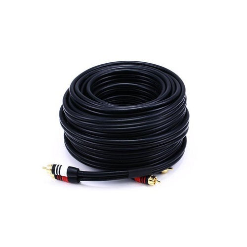 Monoprice Rca Plug/2 Rca Plug M/m Cable-blk 50ft (2868)