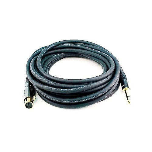 Monoprice Xlr F To 1/4inch Trs M 16awg Cable 25ft (4772)