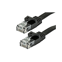 Monoprice Cat5e Flat Patch Cable_ 100ft Black (9557)