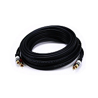 Monoprice Rca Plug/2 Rca Plug M/m 25ft Cable-black (2866)