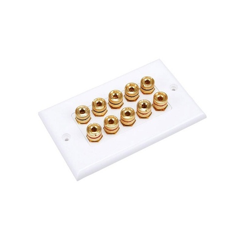 Monoprice Two-piece Inset Wall Plate 5 Speakers (3539)