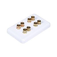 Monoprice Banana Postwall Plate For 4 Speaker (3642)