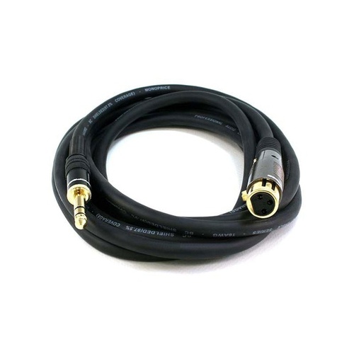 Monoprice Xlr F To 1/4inch Trs M 16awg Cable10ft (4770)