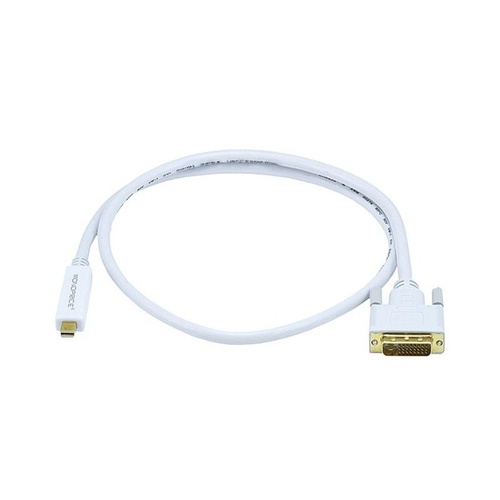 Monoprice Mini Displayport To Dvi Cable -white 3ft (5998)