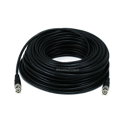 Monoprice Rg/58 Au 48% Braid - Black 100ft (6918)