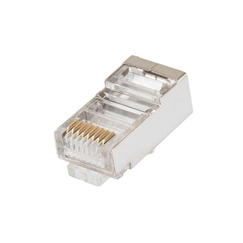 Monoprice Cat5 Plug Shielded 50u - 100pcs Bag (7300)