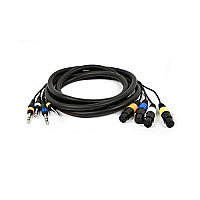 Monoprice Channel-4trs M To Xlr F Snake Cable 10ft (8761)