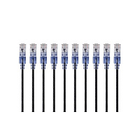 Monoprice Slim Cat6a Cable - 10pk_ 5ft Black (15157)