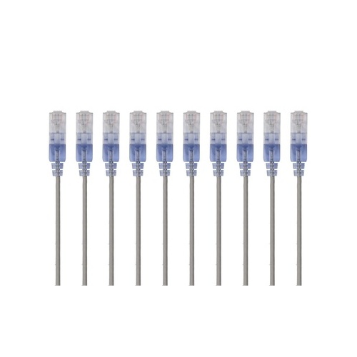 Monoprice Slim Cat6a Cable - 10pk_ 7ft Bule (15163)