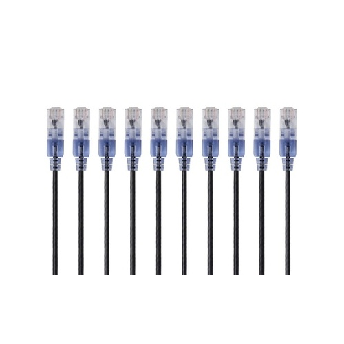 Monoprice Slim Cat6a Cable - 10pk_ 10ft Black (15165)