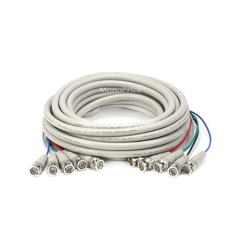 Monoprice Rgb 5bnc To 5bnc Rgb Video Cable - 25ft (574)