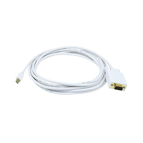 Monoprice Mini Displayport To Vga Cable-white 10ft (6004)