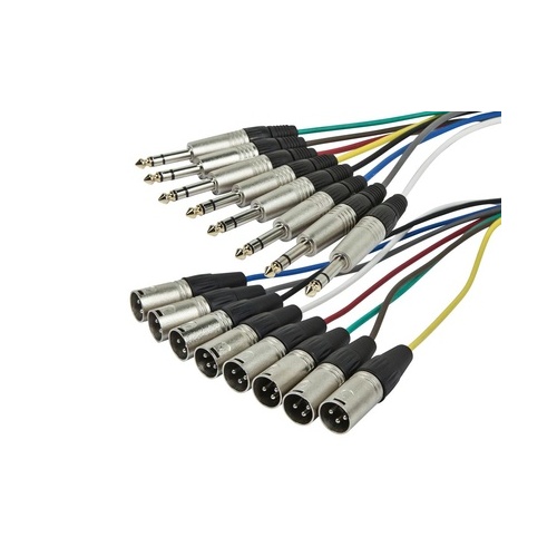 Monoprice Trs M To Xlr M 8 Chan Snake Cable 20ft (601298)