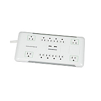 Monoprice Surge Protector - 12 Outlet, 2 Usb Ports (9203)